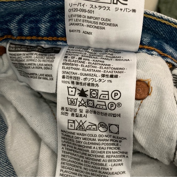 Levi’s 501 blue denim jeans in size 29 width by 32 length - Picture 11 of 11